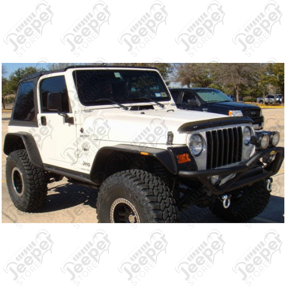 Kit de 4 Elargisseurs d'ailes Plate Bushwacker (largeur: 15.50cm) Jeep Wrangler TJ