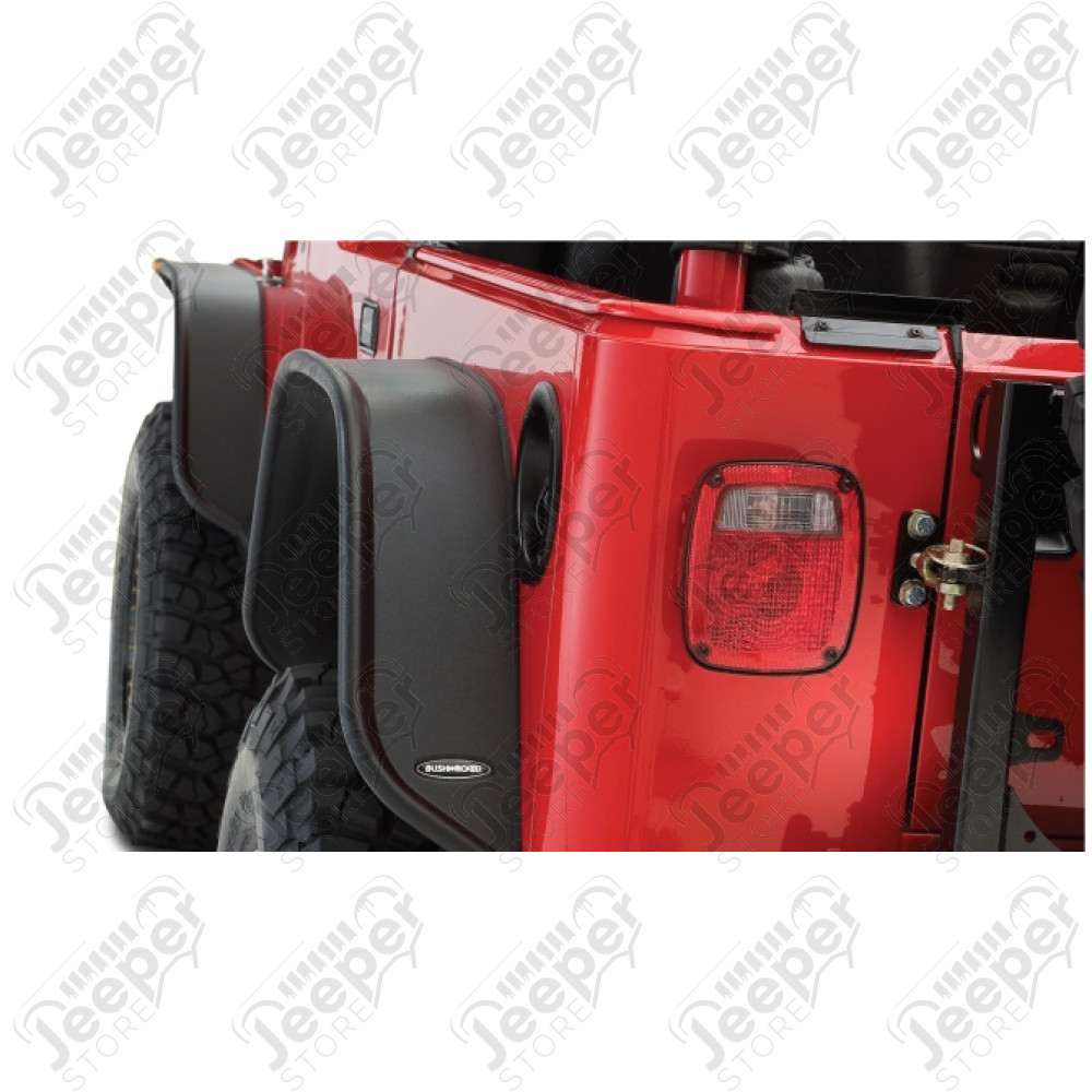 Kit de 4 Elargisseurs d'ailes Plate Bushwacker (largeur: 15.50cm) Jeep Wrangler TJ