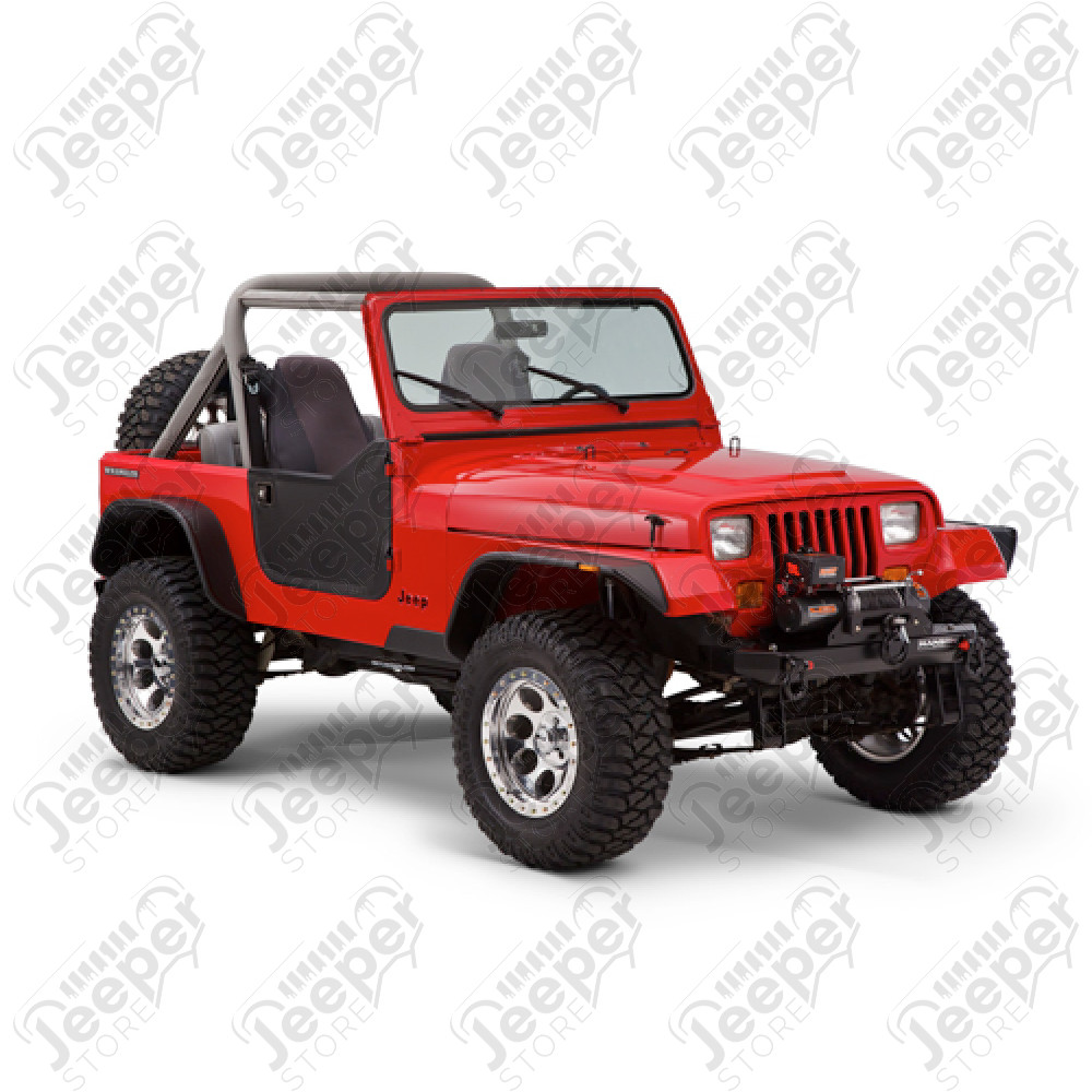 Kit de 4 Elargisseurs d'ailes Bushwacker plate Wrangler YJ