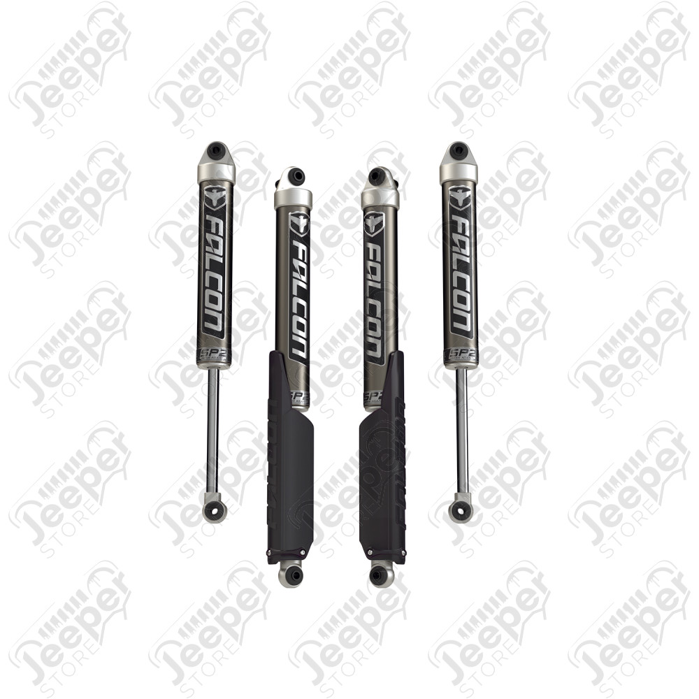JL 4dr: Falcon SP2 2.1 Monotube Shock Kit (0–1.5” Lift) 