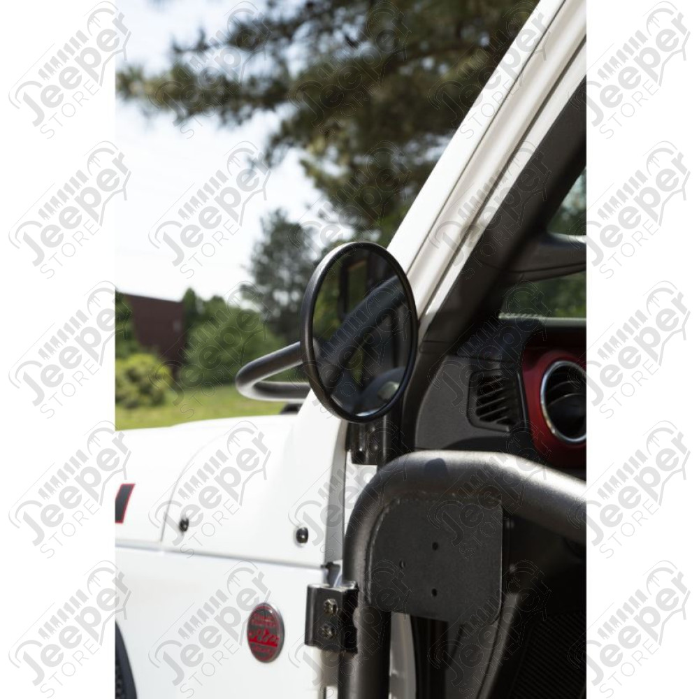 Kit de rétroviseurs noir rond pour Jeep Wrangler JL, Gladiator JT