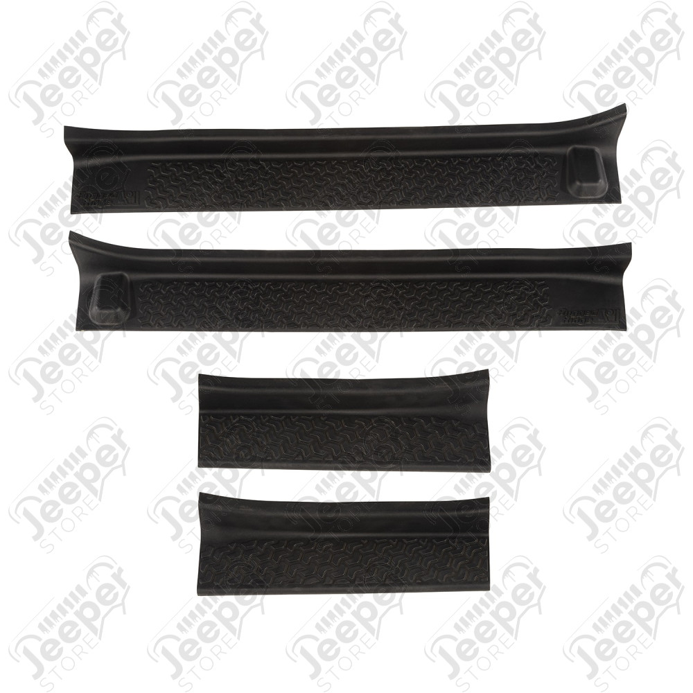 Kit de 4 protections de seuils de portes avant et arrière pour Jeep Wrangler JL Unlimited (4 portes)