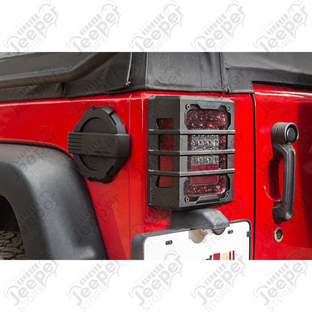 Kit protections de feux arrière couleur noire Jeep Wrangler JK