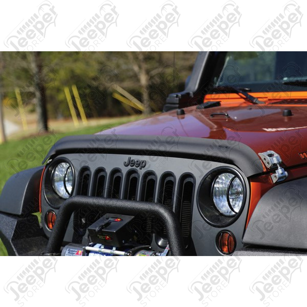Déflecteur d'air de capot moteur (couleur noir mat) pour Jeep Wrangler JK 