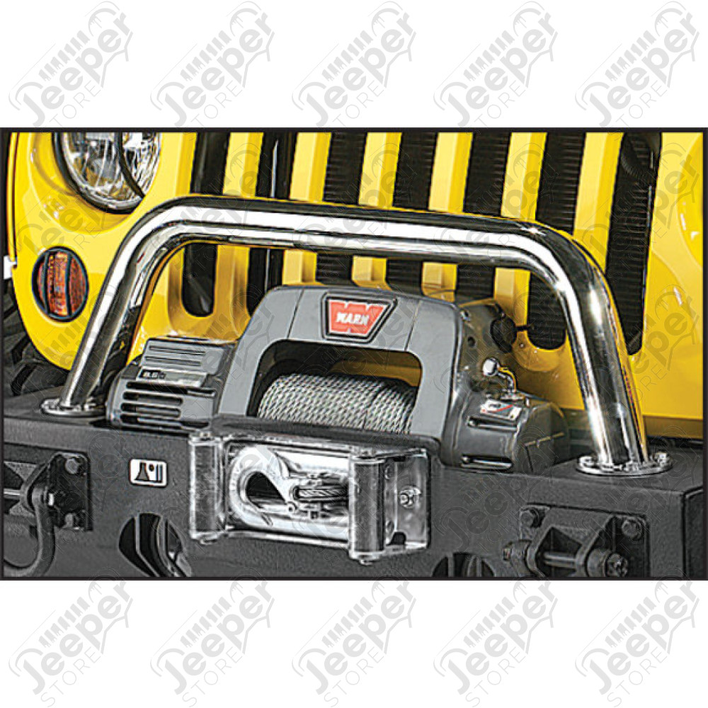 Barre tubulaire INOX pour pare chocs avant XHD (partie tubulaire) (avec OU sans support de treuil), Jeep Wrangler JK