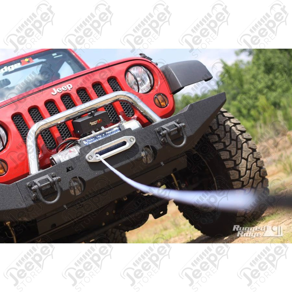 Barre tubulaire INOX pour pare chocs avant XHD (partie tubulaire) (avec OU sans support de treuil), Jeep Wrangler JK