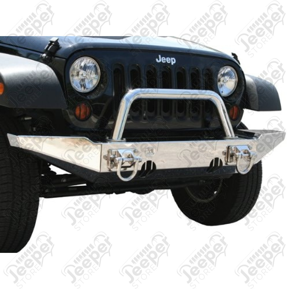 Barre tubulaire INOX pour pare chocs avant XHD (partie tubulaire) (avec OU sans support de treuil), Jeep Wrangler JK