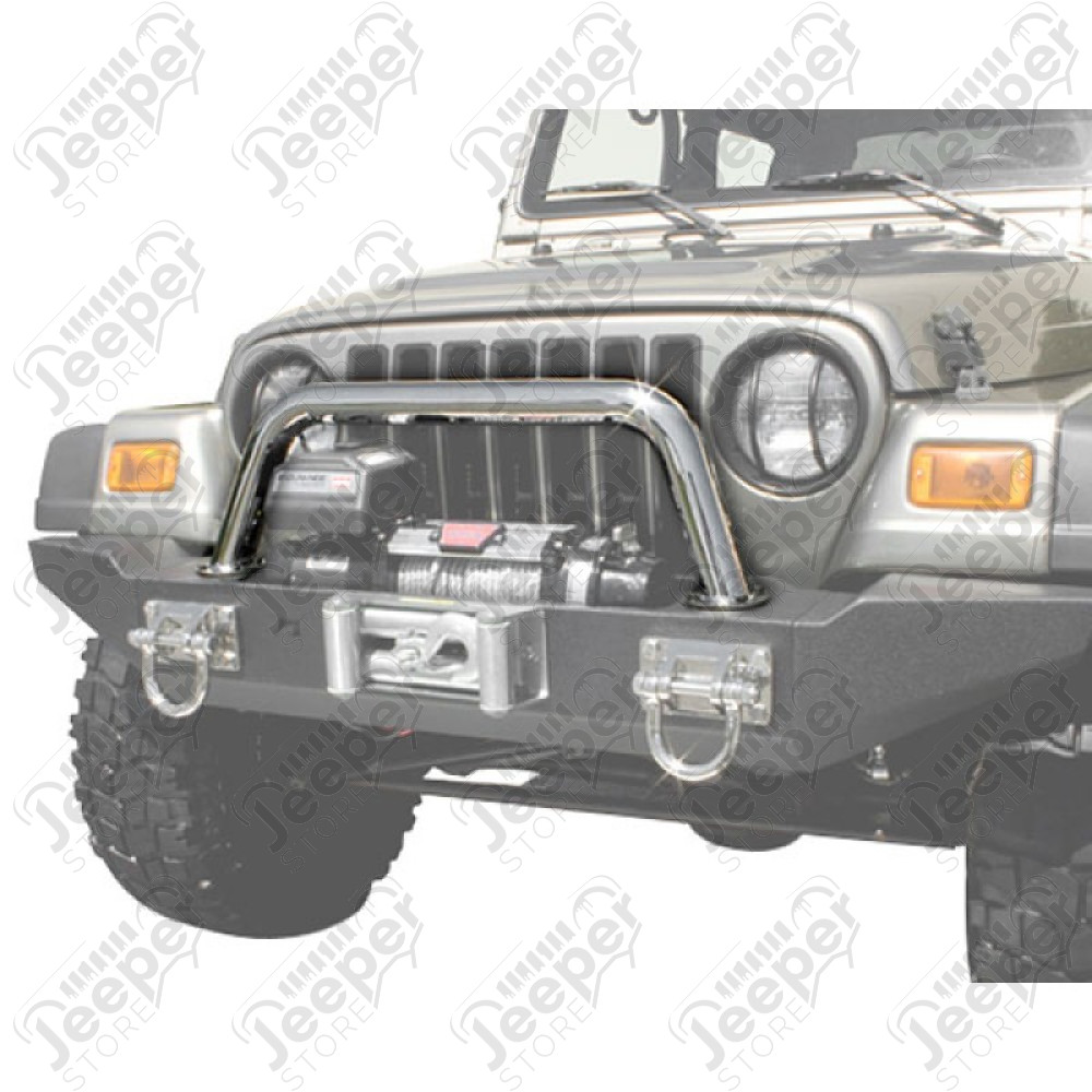 Barre tubulaire INOX pour pare chocs avant XHD (partie tubulaire) (avec OU sans support de treuil), Jeep Wrangler JK