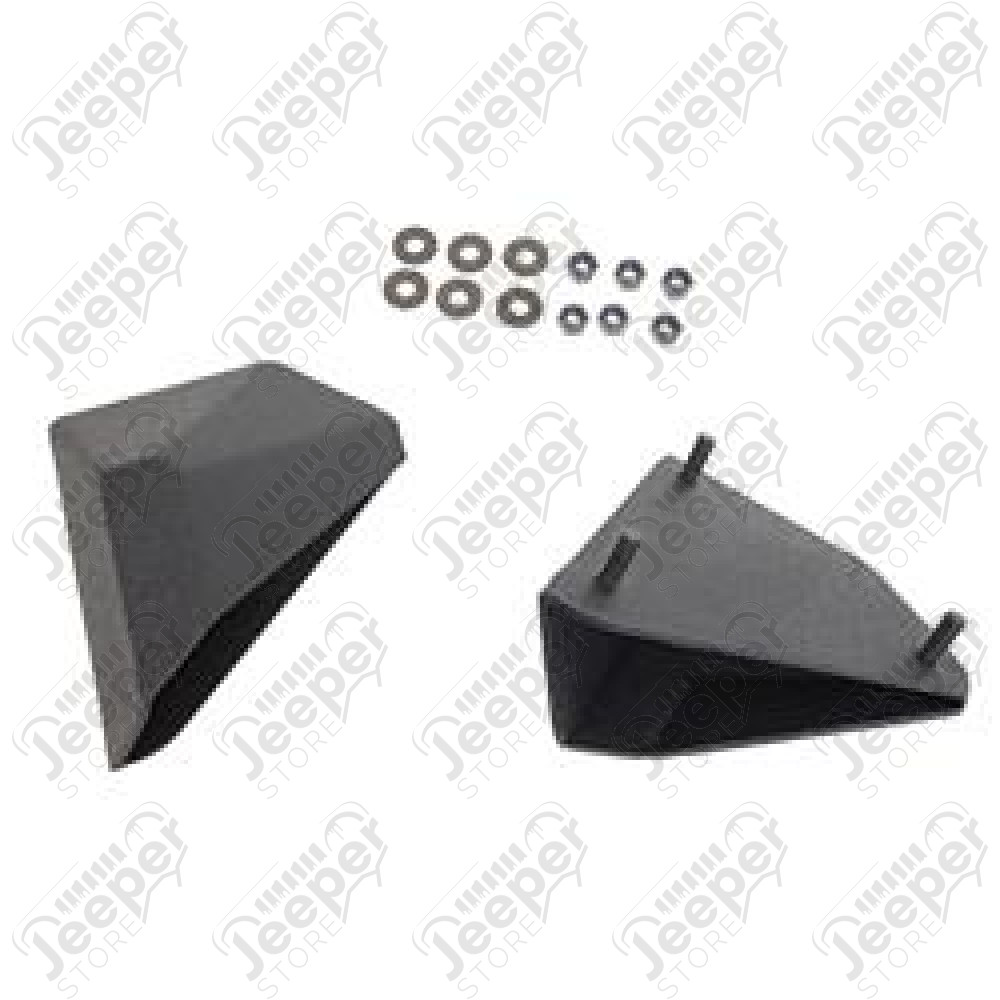Embouts latéraux pour pare chocs avant XHD (parties latéraux petit) (avec OU sans support de treuil), Jeep CJ7 Wrangler YJ et TJ
