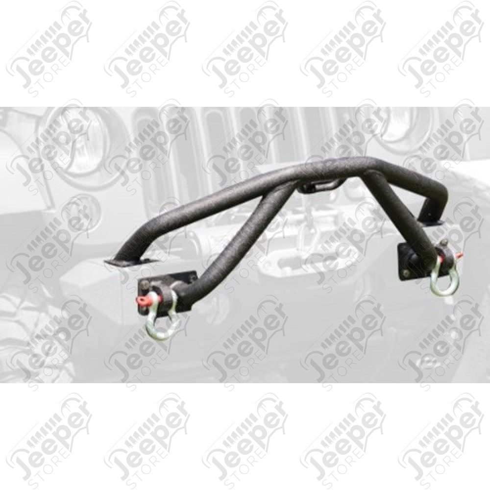 Double barres tubulaire Stinger pour pare chocs avant XHD 2 (partie tubulaire Stinger) (avec OU sans support de treuil), Jeep Wrangler JK