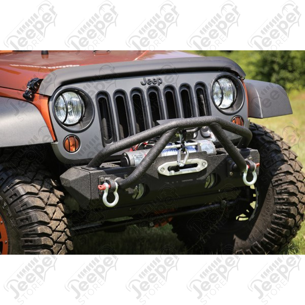 Double barres tubulaire Stinger pour pare chocs avant XHD 2 (partie tubulaire Stinger) (avec OU sans support de treuil), Jeep Wrangler JK