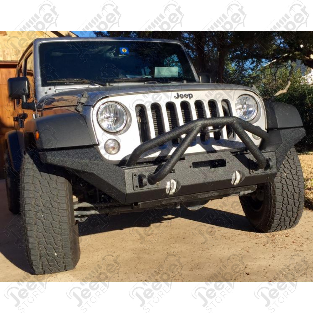 Double barres tubulaire Stinger pour pare chocs avant XHD 2 (partie tubulaire Stinger) (avec OU sans support de treuil), Jeep Wrangler JK