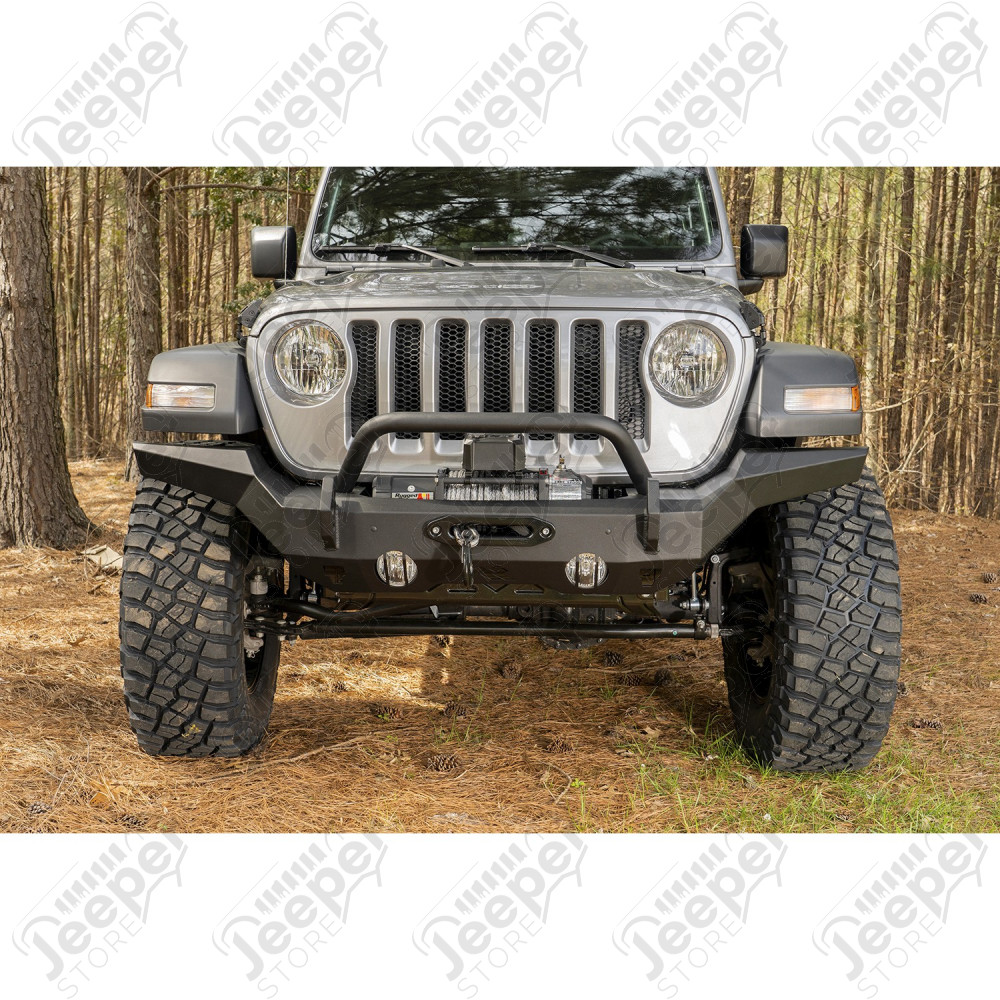 Pare chocs avant acier HD Series Rugged Ridge avec porte treuil pour Jeep Wrangler JK