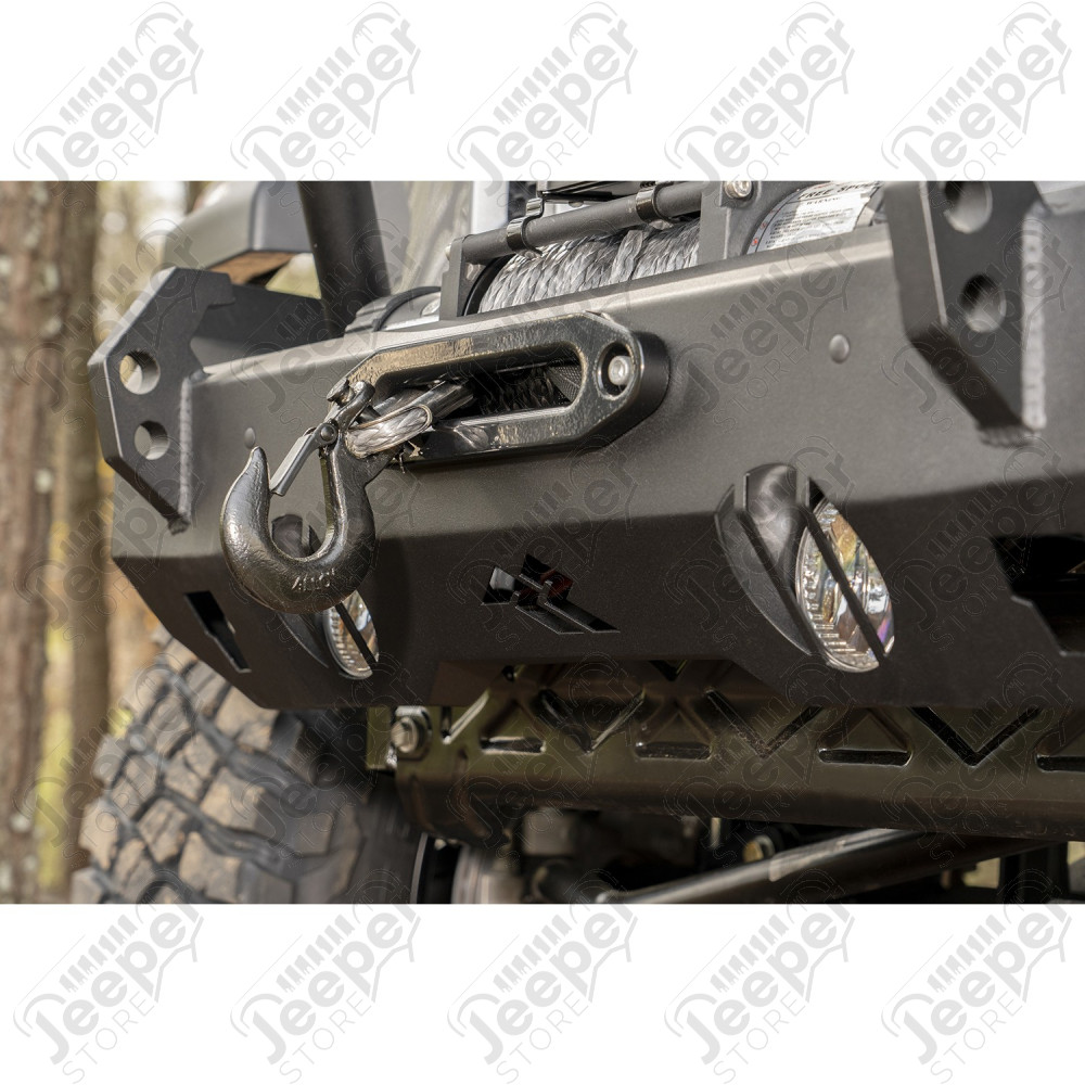 Pare chocs avant acier HD Series Rugged Ridge avec porte treuil pour Jeep Wrangler JK