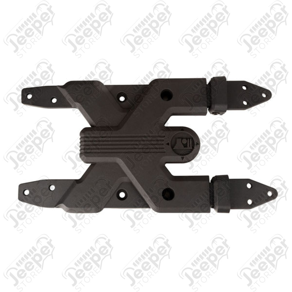 Kit charnières de coffre renforcées pour mettre des pneus de 33" et plus pour Jeep Wrangler JL Il offre le summum en matière de résistance et de stabilité pour le montage de vos roues et pneus surdimensionnés. Fonctionnellement conçu pour gérer la