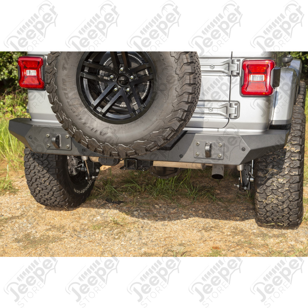 Pare chocs arrière Spartan en acier (avec trous pour détecteurs) Jeep Wrangler JL 