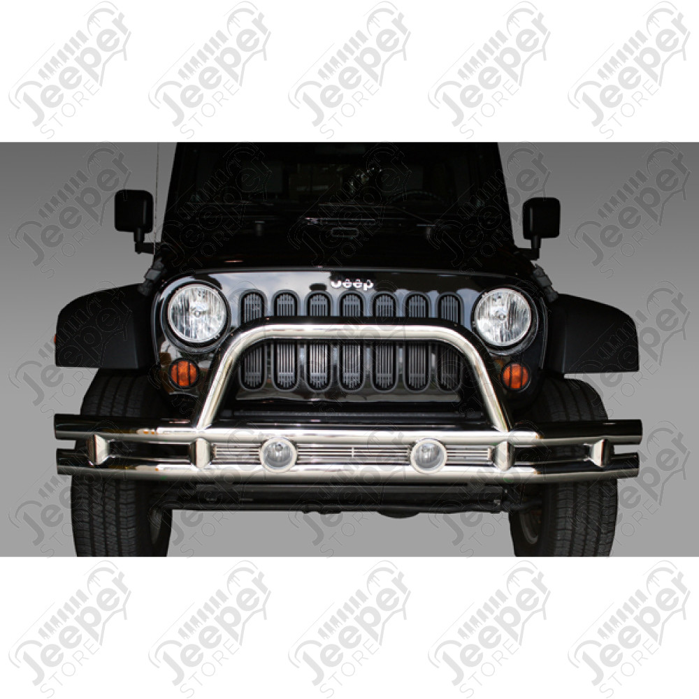 Pare chocs avant tubulaire acier / inox Jeep Wrangler JK
