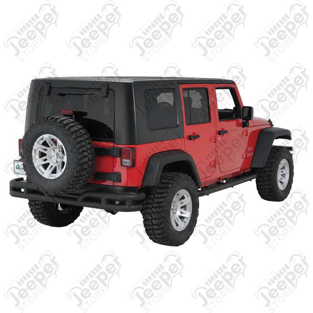 Kit marchepieds tubulaire noir anti-dérapant - Wrangler JK Unlimited (4 portes) - 11591.06