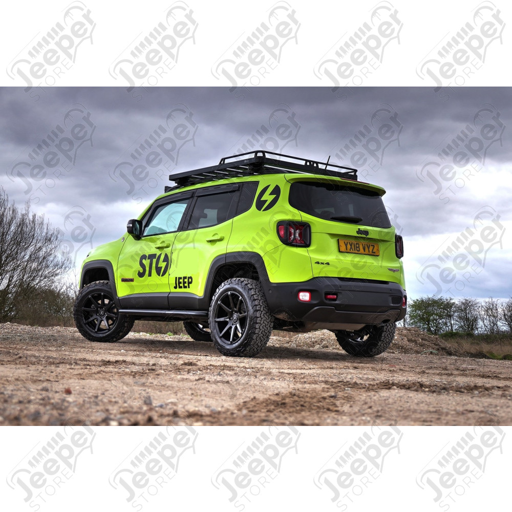 Kit de marches pieds tubulaire noir (diamètre : 3") Jeep Renegade BU
