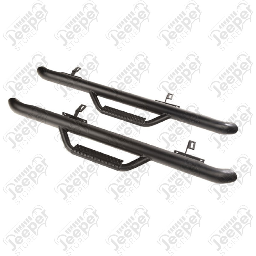 Kit de marchepieds noir avec marches - Jeep Wrangler JL (2 portes) - 11596.03