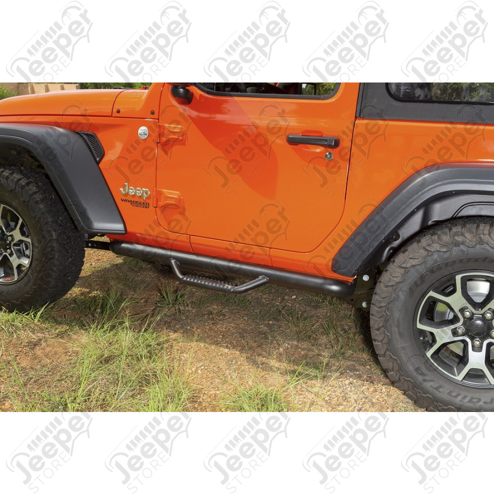 Kit de marchepieds noir avec marches - Jeep Wrangler JL (2 portes) - 11596.03