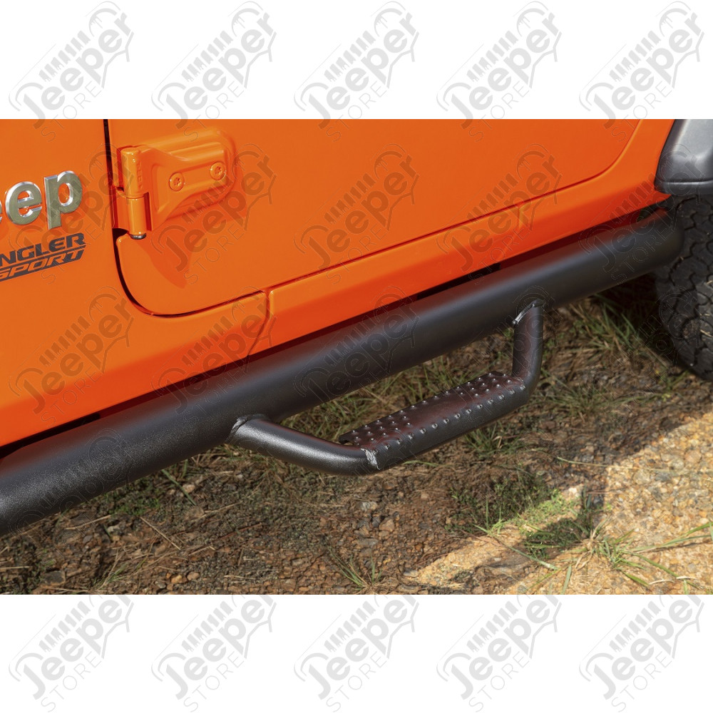 Kit de marchepieds noir avec marches - Jeep Wrangler JL (2 portes) - 11596.03