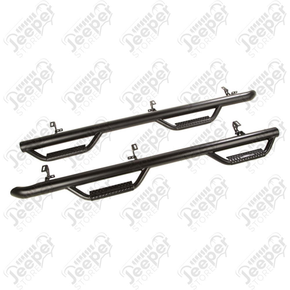 Kit de marchepieds noir avec marches - Jeep Wrangler JL Unlimited (4 portes) - 11596.04
