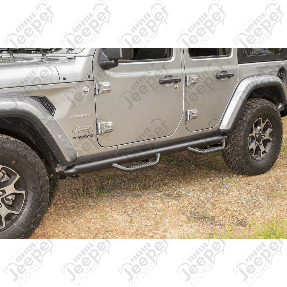 Kit de marchepieds noir avec marches - Jeep Wrangler JL Unlimited (4 portes) - 11596.04