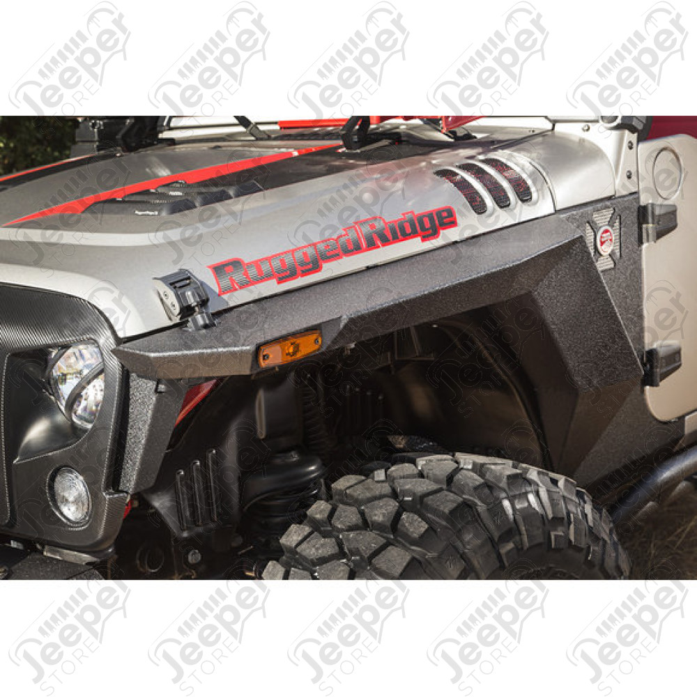Kit 4 ailes et élargisseurs renforcées en acier avec passage d'aile intérieur XHD - Jeep Wrangler JK (2 portes) - 11615.05 / 11615-05