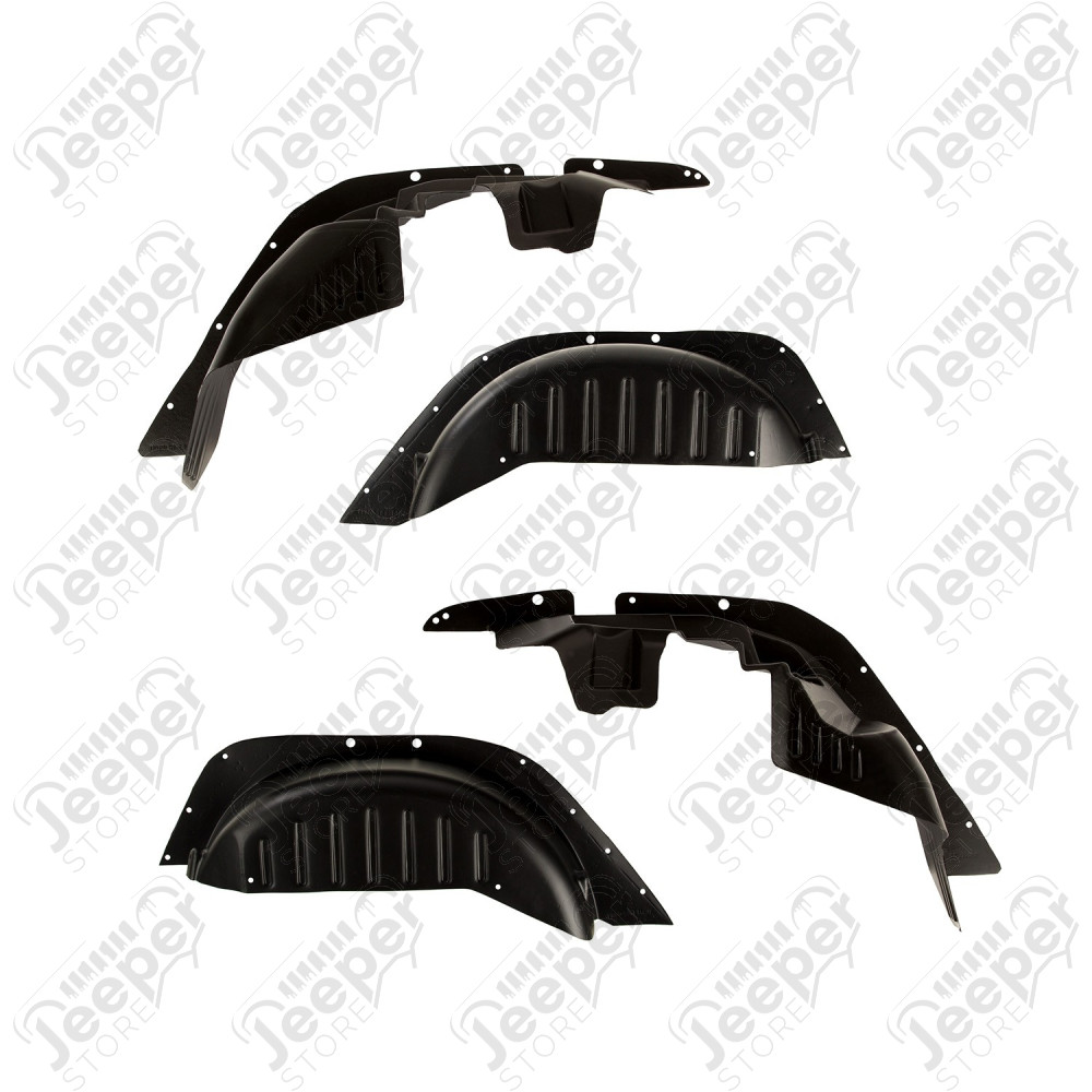 Kit d'intérieur d'ailes en plastique Gen2 pour l'avant et l'arrière Jeep Wrangler JK