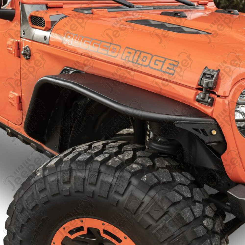 Kit 2 élargisseurs d'ailes avant en acier Rugged Ridge pour Jeep Wrangler JL