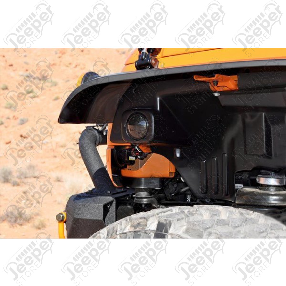 Kit élargisseurs d'aile Rugged Ridge All Terrain Jeep Wrangler JK Kit de 4 élargisseurs d'aile plate RR et les 4 intérieur d'ailes pour Jeep Wrangler JK