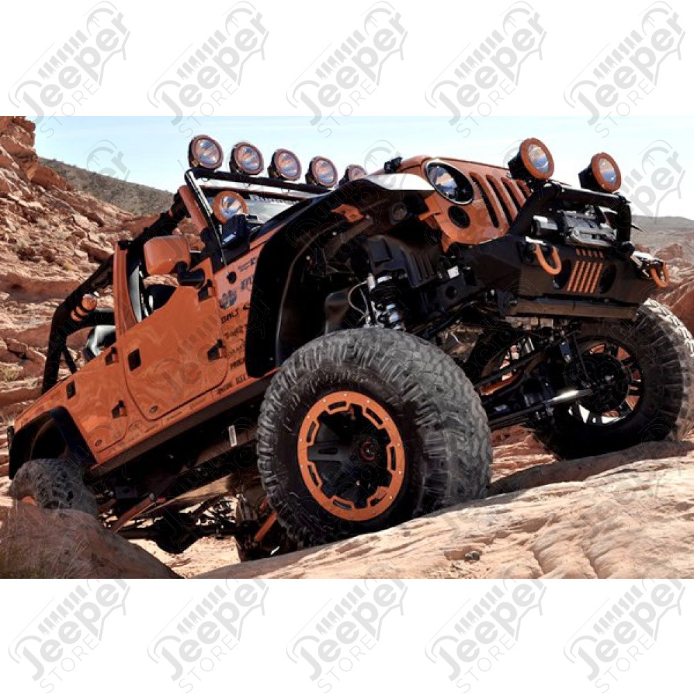 Kit élargisseurs d'aile Rugged Ridge All Terrain Jeep Wrangler JK Kit de 4 élargisseurs d'aile plate RR et les 4 intérieur d'ailes pour Jeep Wrangler JK