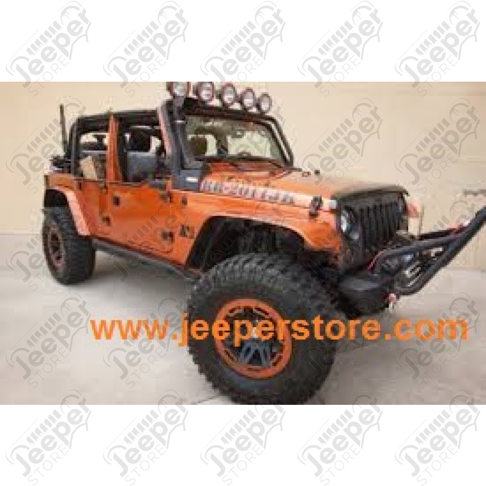 Kit élargisseurs d'aile Rugged Ridge All Terrain Jeep Wrangler JK Kit de 4 élargisseurs d'aile plate RR et les 4 intérieur d'ailes pour Jeep Wrangler JK