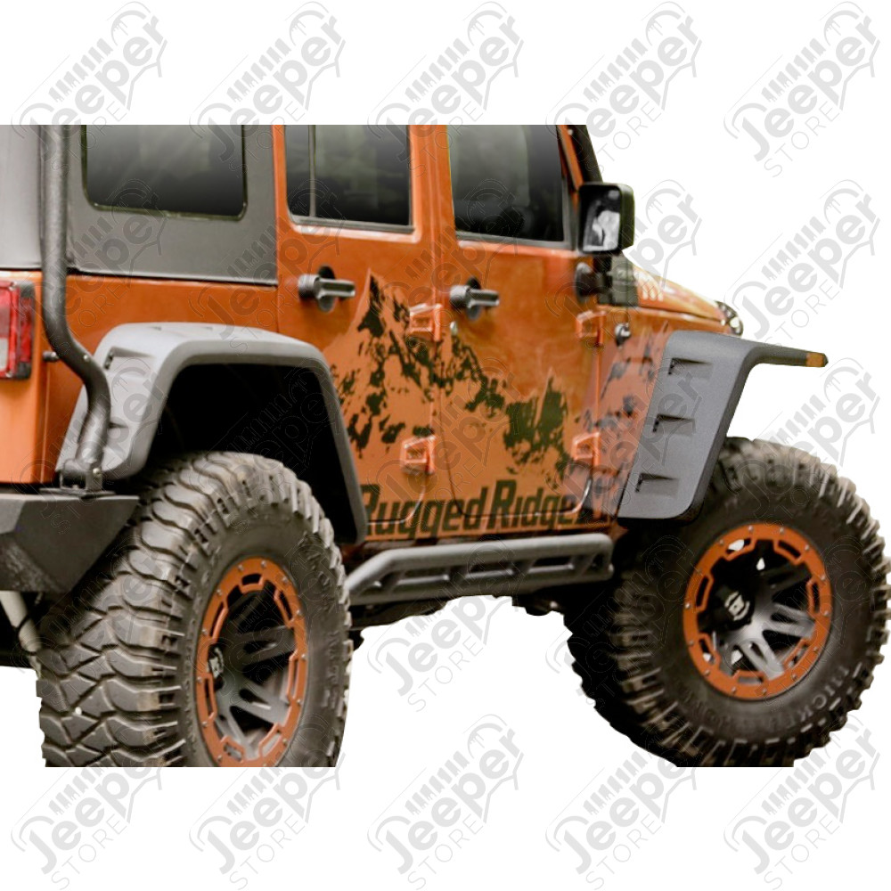 Kit de 4 élargisseurs d'ailes Hurricane (+17cm) - Jeep Wrangler JK - 11640.09
