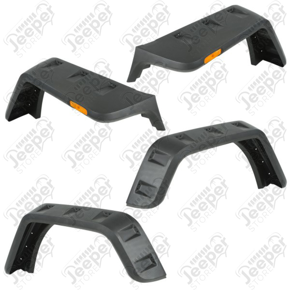 Kit de 4 élargisseurs d'ailes Hurricane (+17cm) - Jeep Wrangler JK - 11640.09