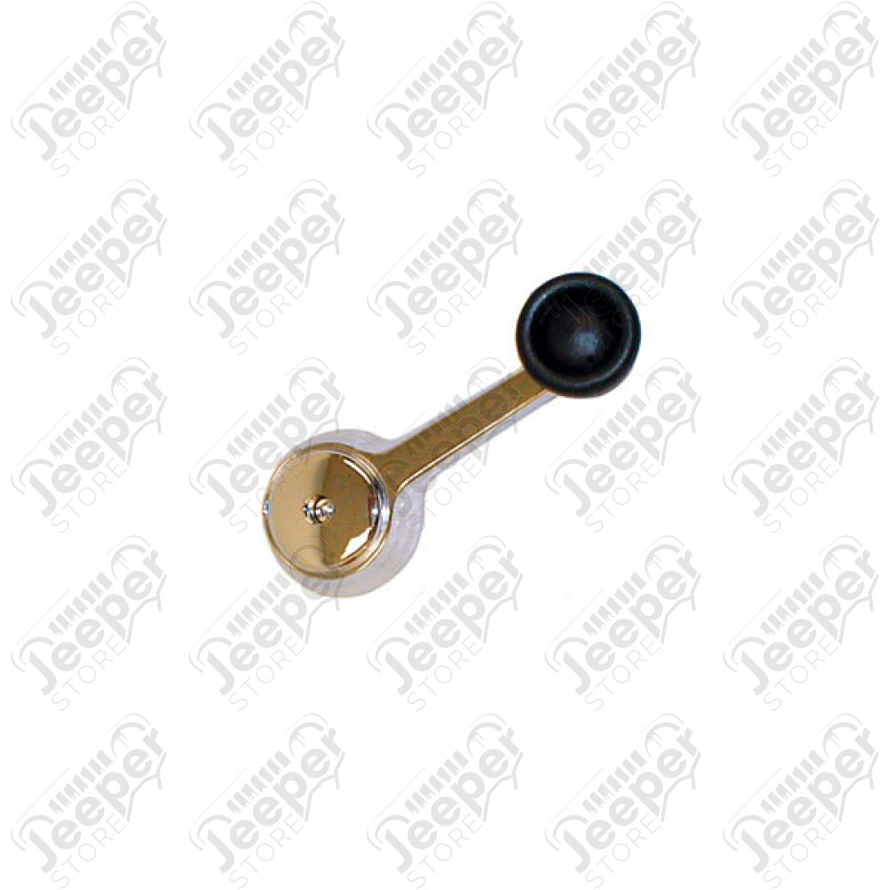 Manivelle de lève vitre chromée (gauche ou droite) pour Jeep CJ7, CJ8
