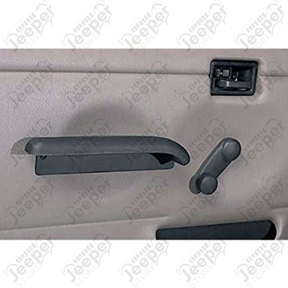 Kit d'appuie bras noir pour portes pleine (gauche et droit) Jeep CJ7 et Wrangler YJ