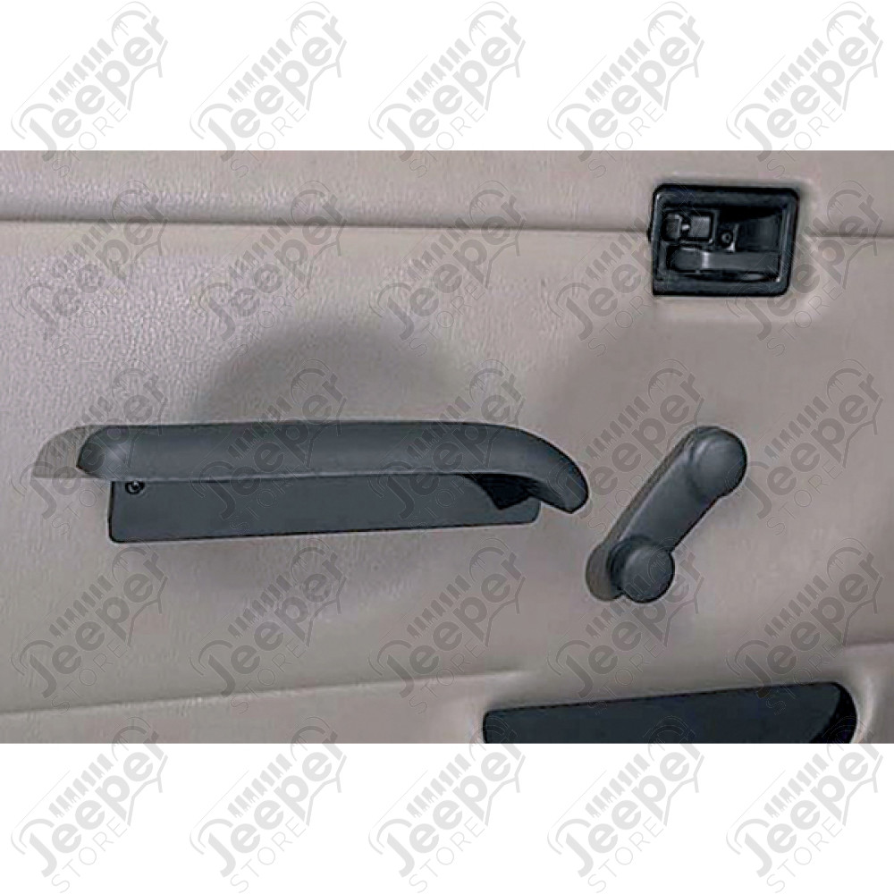 Kit d'appuie bras noir pour portes pleine (gauche et droit) Jeep CJ7 et Wrangler YJ
