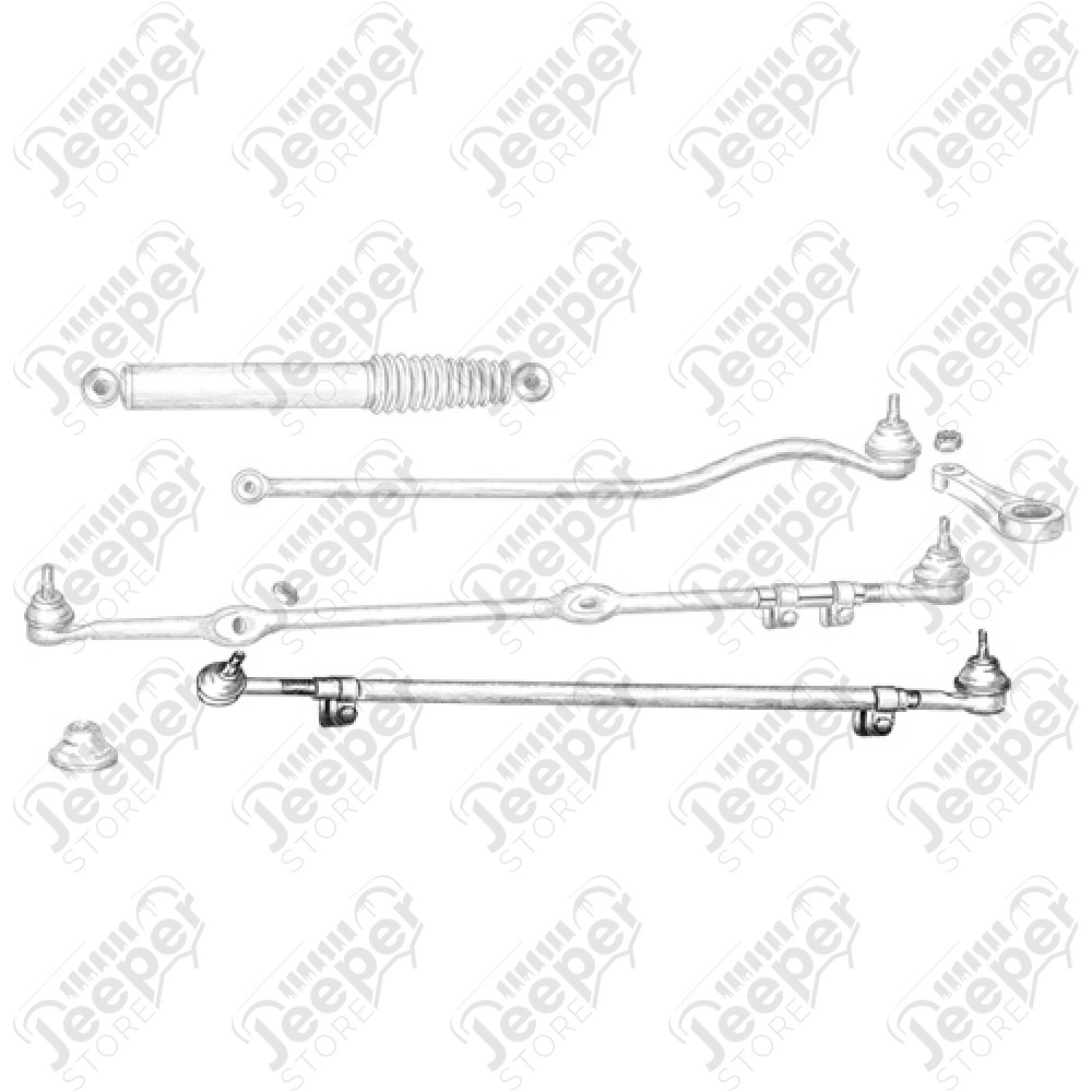 Barre de direction d´accouplement complète, (roue gauche au coté droit) Jeep Cherokee XJ