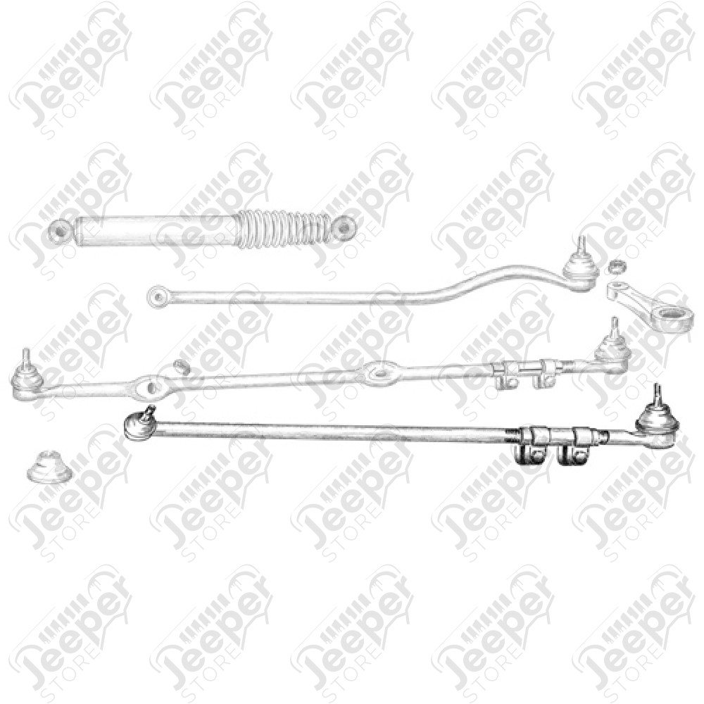 Barre d'accouplement de direction complète pour 5.2L et 5.9L V8 Jeep Grand Cherokee ZJ, ZG