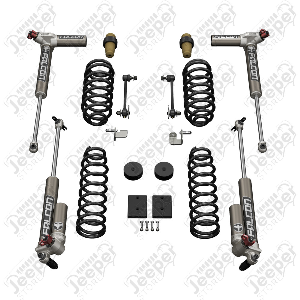JK 2dr: 1.5” Sport ST1 Spring Lift System & Falcon 3.3 Fast Adjust