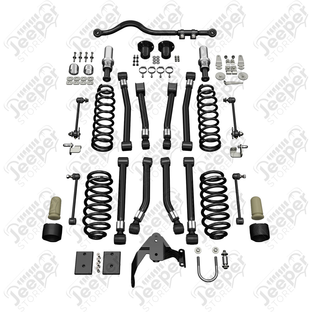 JK 2dr: 3” Alpine CT3 Short Arm Suspension System – No Shocks