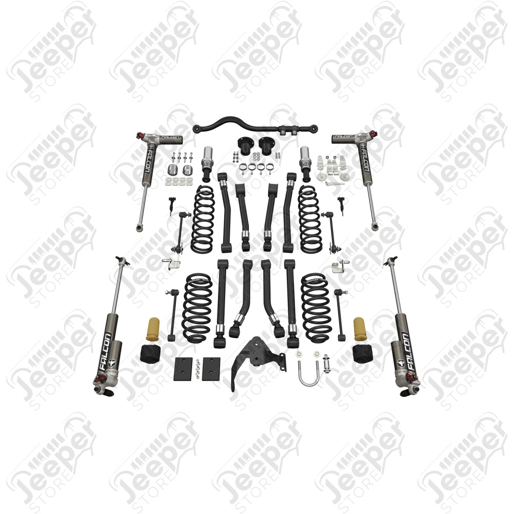 JK 2dr: 3” Alpine RT3 Short Arm Suspension System & Falcon 3.3 Fast Adjust