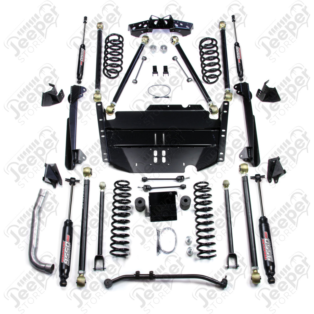 LJ LWB: 4” Pro LCG Long Arm Suspension System & 9550 VSS Twin-Tube Shocks