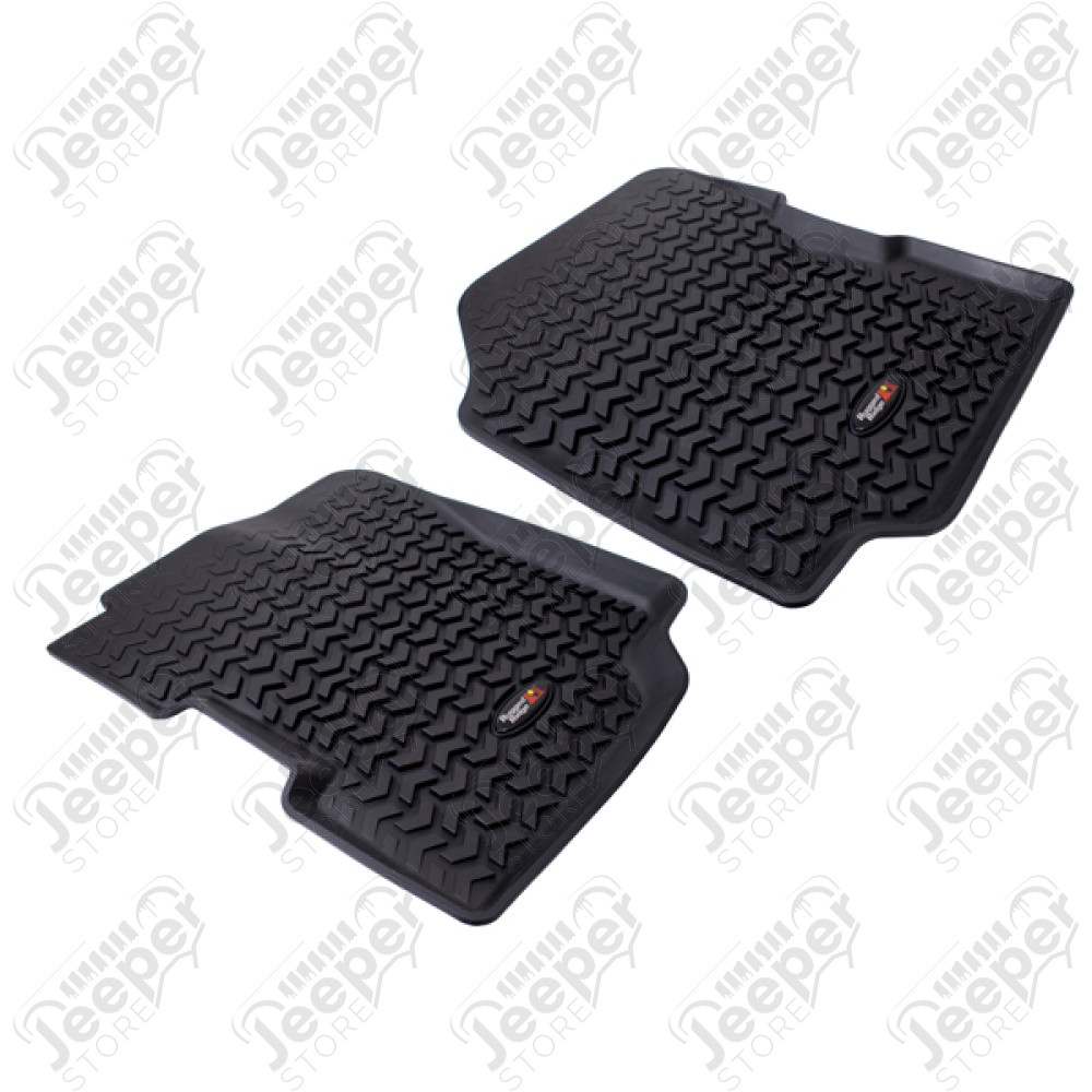 Kit de 2 tapis de sol avant en caoutchouc préformé - Jeep CJ5, CJ6, CJ7, CJ8 - 1566.01 / 30301 / 12920.21