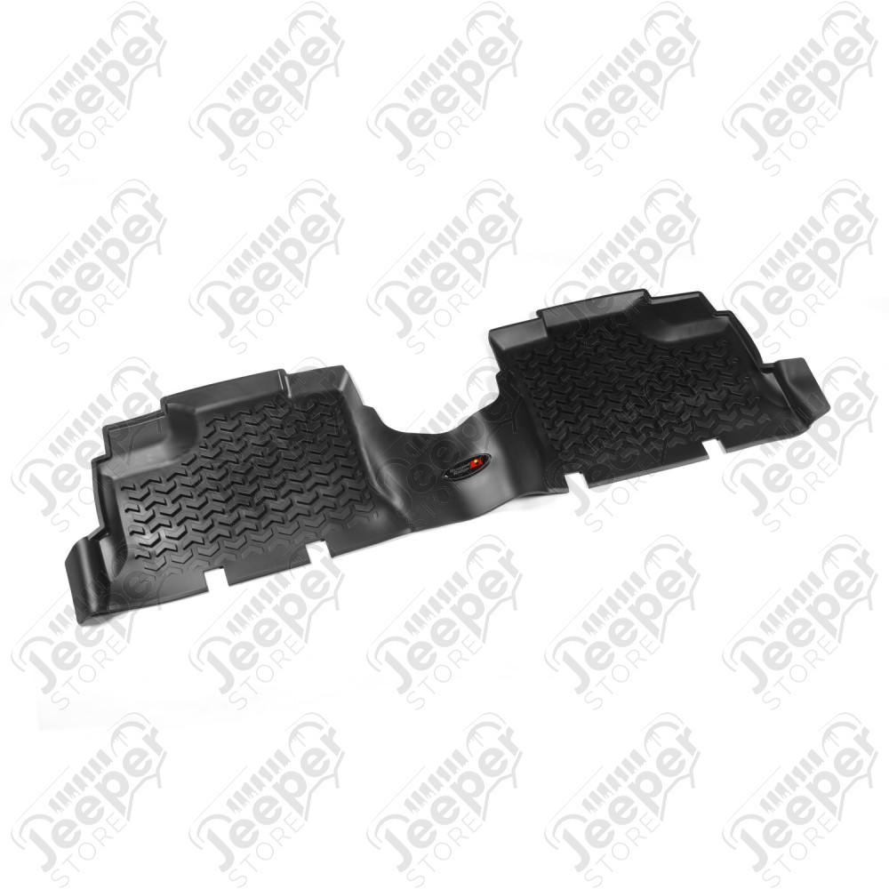 Kit de tapis de sol arrière en caoutchouc noir - Jeep Wrangler JK Unlimited (4 portes) - 1566.27 / 60531 / 12950.02 / 1295002 / 12950-02