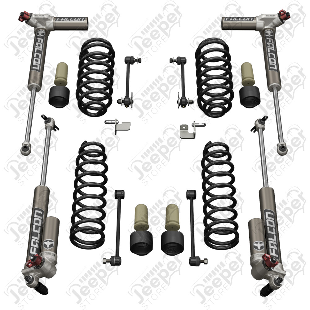 JK 4dr: 1.5” Sport ST1 Spring Lift System & Falcon 3.3 Fast Adjust