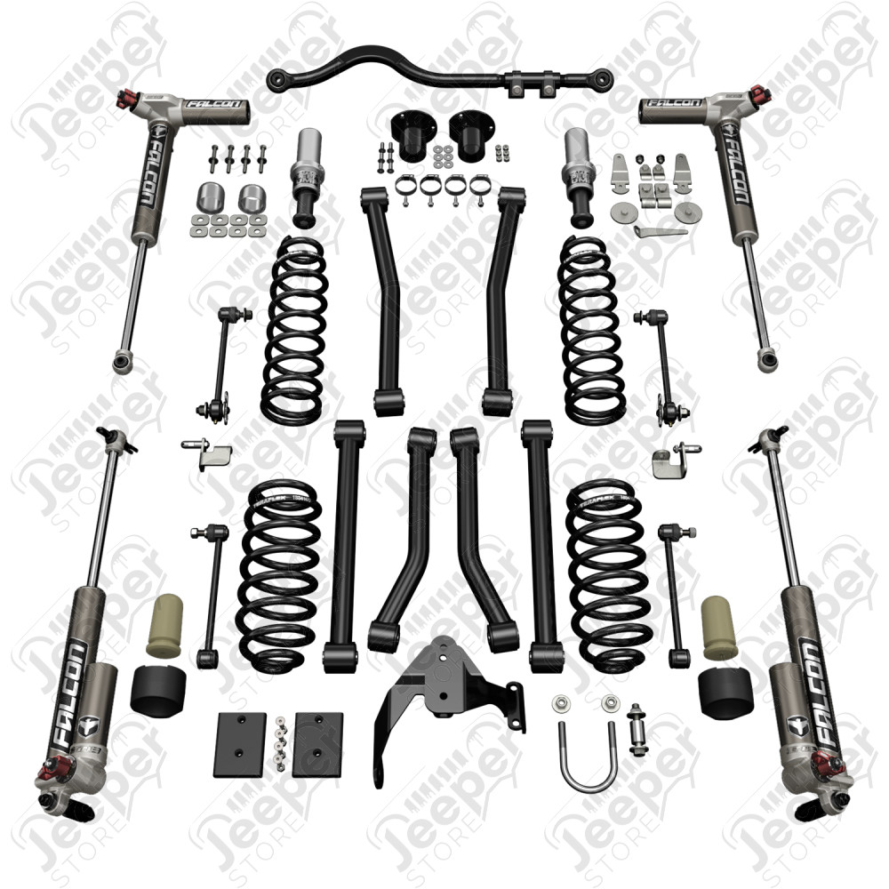 JK 4dr: 3” Sport ST3 Suspension System & Falcon 3.3 Fast Adjust