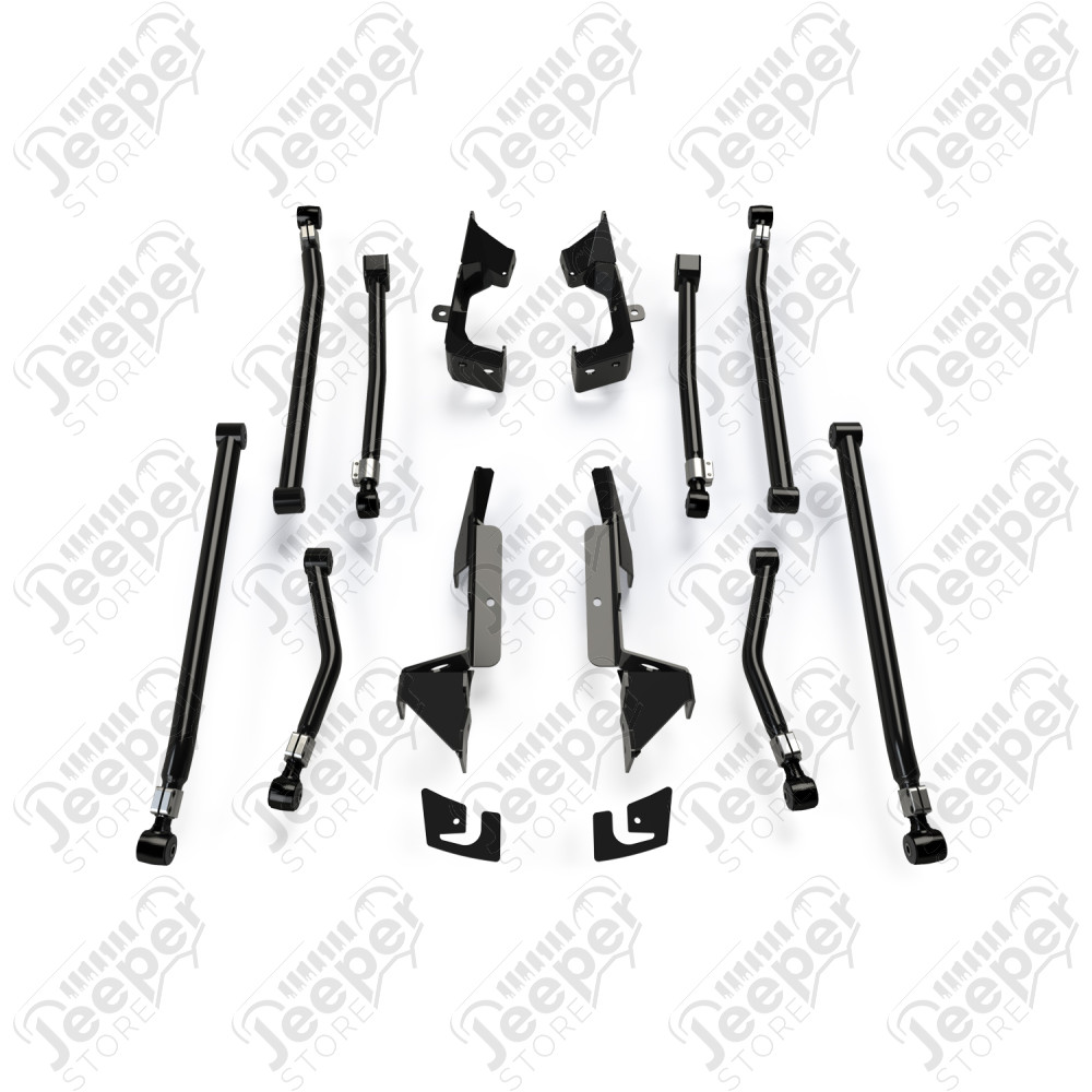 JK: Alpine Long Arm & Bracket Kit – 8-Arm (3–6” Lift)